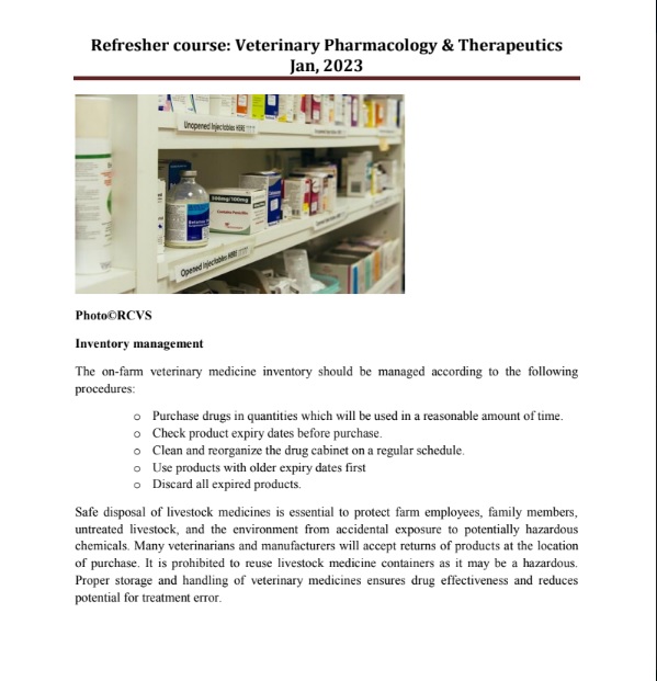 Vet Pharmacology _ Therapeutics (Vets)
